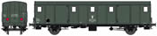 French SNCF Luggage Car OCEM 29 Functional Lights, 2 Lights, RollbEraing wheelboxes, VB Era IV- DCC